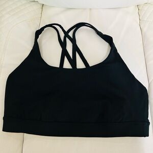 Lululemon Sports Bra Women Black Size 10